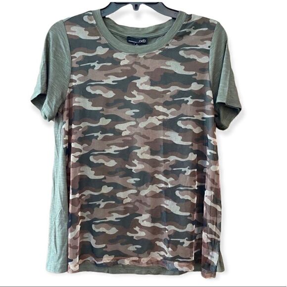 RXB Sz S NWT Khaki Camo Mesh Relaxed Casual T-Shirt - Picture 1 of 7